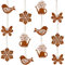 12 Stück Frühlingsdeko Hängedeko,Ostern Gartendeko Rost,Ostern Metall Schmetterling Vogel Blumen Gießkanne deko Hängend,Osterdeko Rost draußen mit Seil,Hängedeko Set für Fenster,Outdoor,Garten