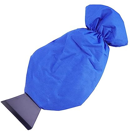 ibasenice Schneeschaufel Für Auto Eiskratzer Mit Handschuh Schneebesenschaufel Zum Einfachen Entfernen Von Schnee Und EIS Windschutzscheibe Und Fenstern