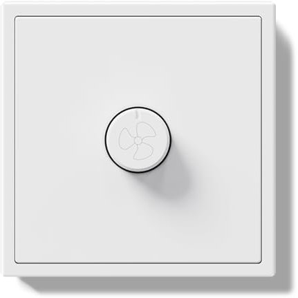 BSEEDLIFE Interruptor de Control de Velocidad Para Ventilador de Techo,Interruptor Giratorio de Pared Para Ventiladores,80 * 80mm Blanco