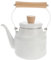Alipis Sifflet Bouilloire Bouilloires à Thé Timbale Ébullition Théières Pot Sifflement Bouilloire Sifflante Pour Cuisinière Bouilloire Pour Cuisinière Bouillons Émail Blanche