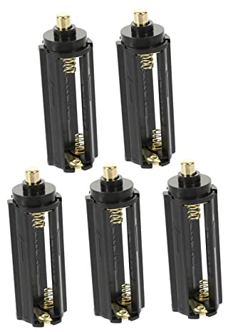 KONTONTY 5pcs Aaa Battery Holder Cases for Flashlight Battery Storage Box for Led Flashlight and Other Scenarios