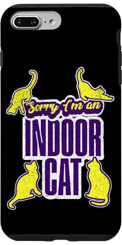 Sorry I'm Indoor Cat Funny introverso detto per gli amanti dei gatti Custodia per iPhone 7 Plus/8 Plus