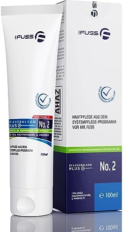 Mr. Fuss Bálsamo nutritivo Plus No. 2 para el cuidado de los pies con 10 % de urea, cuidado de la piel muy seca, 100 ml