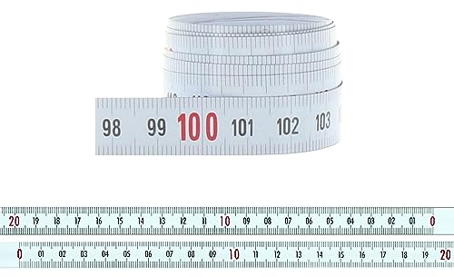 hedue® selbstklebendes Maßband 2 m X121 - Massband selbstklebend , von rechts nach links