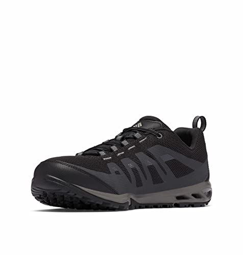 Columbia - Vapor Vent, Zapatos de Low Rise Senderismo Hombre, Negro (Black, White 010), 44.5 EU