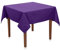 Tischdecke Uni Polyester - Einfarbig, Pflegeleicht, Bügelfrei, Tischtuch, Tischwäsche, Privat, Restaurant, Hotel, Handgefertigt, Made in Europa (Lila, 100x100 cm)