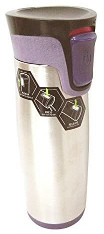 CONTIGO CANTIMPLORA Termo Botella Aria 470ML Acero Inoxidable Morado