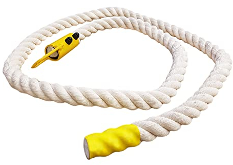 NiroSport Klettertau 0,50 m Kletterseil aus 100% Baumwolle 30mm Durchmesser