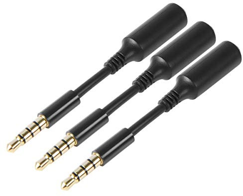 AUX Headphone 3.5mm Extension Cable - Male to Female Extender Audio Auxiliary Jack Adapter Wire Cord Plug Connector for iPhone iPod iPad, Smartphone Tablet, Home Car Speaker System (3 INCH)