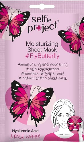 Selfie Project, Animal Mask, Hydrating sheet mask #Butterfly, 15ml