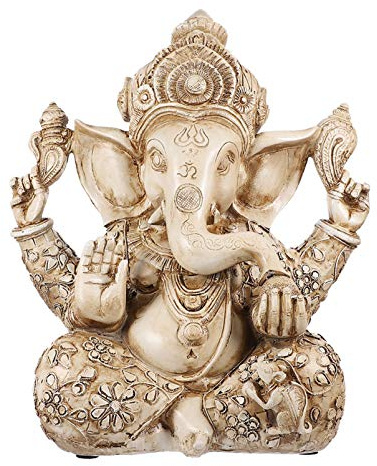 Angoily Ganesh-Statue: Zen Garten Dekoration Figuren, Buddha Figur-Elefantengott, Elefant Statue Buddha Skulptur Elefant Statue Buddha Figur Glück Reichtum für Zuhause Dekoration Handwerk,