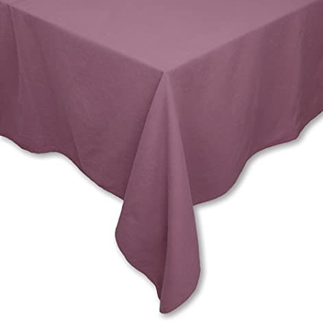 Tischdecke Tischwäsche Leinen-Optik Lissabon Uni einfarbig Tischtuch Verschiedene Größen/Farben (Mauve, 160 x 300 cm)