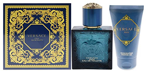 Versace Versace Eros For Men 2 Pc Gift Set 1oz EDT Spray, 1.7oz Shower Gel