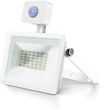 Aigostar 30W LED Strahler mit Bewegungsmelder Außen,3160LM 4000K Naturweiß Außenstrahler,IP65 Wasserdicht Scheinwerfer, Aussenleuchte für Garten, Innenhöfe, Garage, Hotel