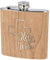 Spruchreif | Flachmann aus Edelstahl mit Gravur | Geschenkidee für Männer und Frauen | Flachmann aus Holz | Holy Water Simple Cross
