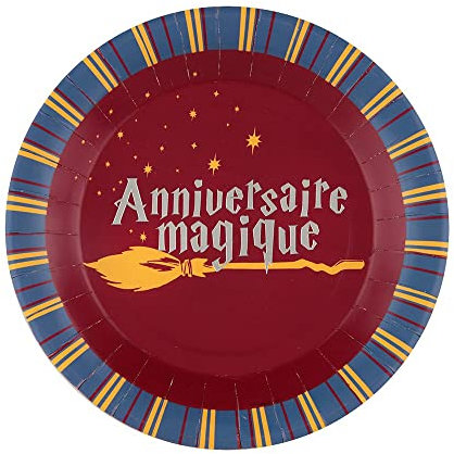 Assiette anniversaire magique