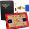 RoseFlower Taktikboard Basketball - Magnettafel Basketball Coaching Board -Faltbare Strategie-Lehr-Zwischenablage, Profi Taktikmappe Strategiebrett für die Schulung und Spielanalyse #4