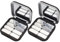 LALAFINA 2pcs Empty Magnetic Eyeshadow Palette Small Empty Refillable Lipstick Palette Makeup Compact Containers Cosmetic Sample Storage Cases