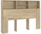 vidaXL Headboard Cabinet Home Bedroom Furniture Accessory Wall Bed Headboard Bookcase Bed Backboard Cabinet Sonoma Oak 140x19x103.5 cm
