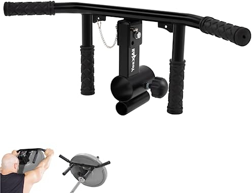 Yes4All T-Stange mit 4 Griffen, verstellbar, vielseitige Landmine-Griffbefestigung, passend für 2,5 cm und 5,1 cm Langhantel, schmaler und breiter Griff mit rutschfestem Gummigriff, einfach zu