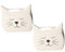 Paulilia Porte-éponge pour Plan de Travail, Porte-éponge en céramique, Porte-éponge en Forme de Chat pour Cuisine, évier, décoration de Cuisine, Accessoire de Cuisine Mignon (Blanc)