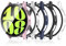 Simpeak 5 Pezzi 2 in 1 Cover Compatibile con Samsung Galaxy Watch 6 40mm, Custodia Caso con Vetro Temperato HD Pellicola Protettiva Anti-Graffio Full Protezione, Clear, Nero, Argento, Oro Rosa, Blu