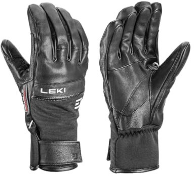 LEKI Lightning 3D Handschuhe, Black-White, EU 8