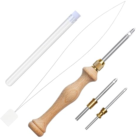 Punch Needle, 2,5 mm/3 mm/5 mm, Punch Needle, Punch Needle Kit, Punch Needle Kit per fustellatura in legno, penna da ricamo in legno