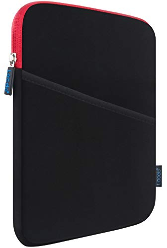 Lacdo Tablet Sleeve Case for 13 inch New iPad Air M3 M2 2025-2024, 13 inch New iPad Pro M4 2024, 12.9 inch iPad Pro 6 5 4 3 2022-2018 with Magic Keyboard and Smart Keyboard Folio Protective Bag, Red