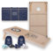 Uber Games - World Cornhole League - 120x60 cm Doppelbrett-Set & Tasche - Turnierqualität Board (4x2 ft) & 16 Cornhole Bags - Officieel Product (Brett + Tasche)