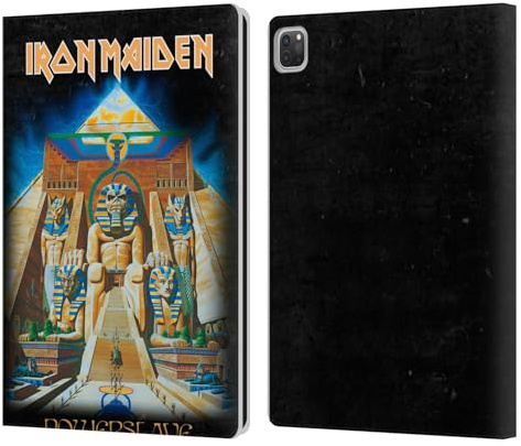 Head Case Designs Officially Licensed Iron Maiden Powerslave Album Covers Leather Wallet Case Compatible With Apple iPad Pro 13 M4 2024