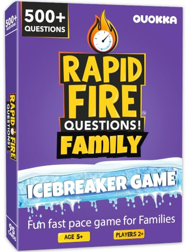 Card Games for Adults and Families - Party Games for Kids 5 Year Old and Up | 500+ Questions Icebreaker Conversation Cards - Fun Family Board Games for Kids and Adults - Travel Version for Family Night