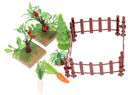 CAXUSD Mini Fence Decor Set Imitation Miniature Garden Fence for Fairy Garden
