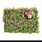 Künstliche Hecke mit Blumen