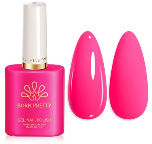 Born Pretty UV Nagellack Neon Rosa 15ML - Gel Nagellack UV Soak off Manicure Gel Lacquer Varnish