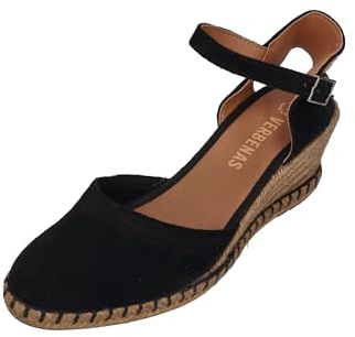 VERBENAS Damen Sandalette MALENA serraje tan negro
