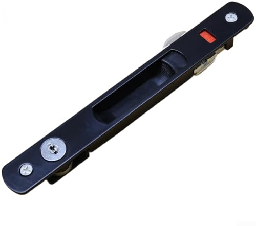 Cerradura de ventana deslizante de un solo punto con llave Mecanismo de gancho de aleación de zinc para puertas de plástico y acero de aluminio y para ventanas, cerradura de puerta corredera de patio