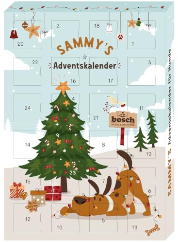 Sammys Adventskalender für Hunde 2026 mit 24 x köstlichen Hundesnacks | Weihnachtskalender mit handverpackten Hunde Leckerlis, limitierte Auflage, Belohnung für die Adventszeit, Hunde Geschenk