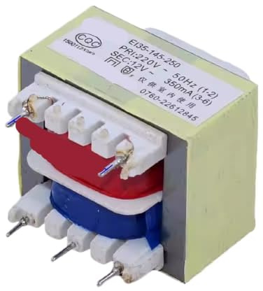 Transformateur d'isolation de sécurité à broches 220V à 12V 350mA, 1 pièce, E135
