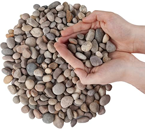 Closer2Nature 1kg Natural Coloured Smooth Scottish River Stones