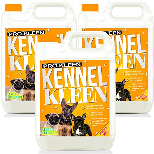 Pro-Kleen Kennel Disinfectant, Cleaner & Deodoriser (Lemon Fragrance) - 15L Pack - Tested according to DVG (German Veterinary Medical Society)