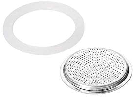 KAUFGUT 121584 - Filtro de silicona ORZI de repuesto para cafetera, 2 tazas, multicolor