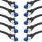 KabelDirekt Netzwerkkabel – Überträgt maximale deutsche Glasfaser-Geschwindigkeit – Netzwerk, Ethernet Kabel, LAN & Patch Kabel – 10x 0,25m – In 0,25-30m – Gigabit-Netz, Router/Modem, RJ45 (silbern)