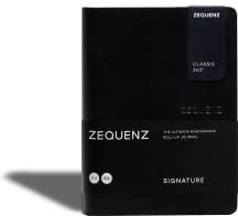 Zequenz Signature Classic 360° Notizbuch A6 – Softcover, 140 Blatt, flachliegend & flexibel, 100g/m² Papier, Schwarz, Blanko, Blank, füllerfreundlich & minimalistisch