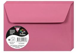 Clairefontaine 55636C - Karton mit 200 Umschläge Pollen, selbstklebend 11,4x16,2 cm 120g lose, Hellgrau