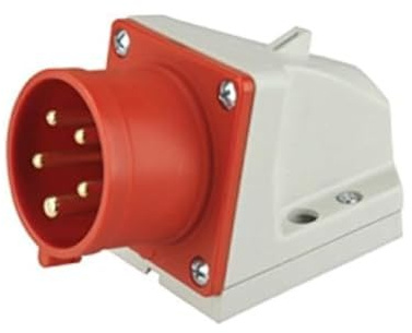 PCE CEE-Wandgerätstecker 16A, 5 polig, Aufputzmontage, IP 44