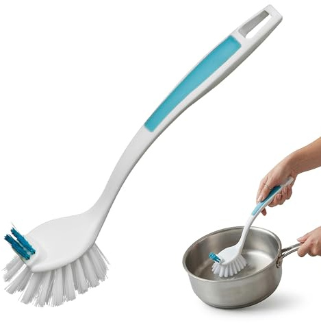 Premier Housewares Blue Dish Brush For Cleaning/Washing Dishes Brush Cleaner For Your Kitchen Comfortable Grip Robust Bristles Cleansing Brush 25 x 14 x 6