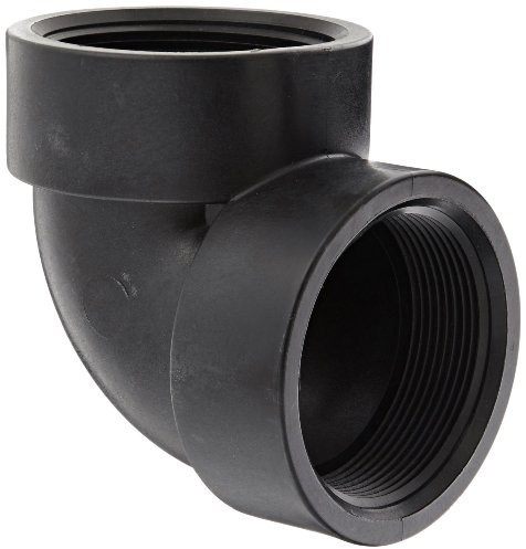 Banjo EL200-90 Polypropylene Pipe Fitting, 90 Degree Elbow, Schedule 80, 2 NPT Female