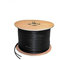 SAFEKOM| 100M Coaxial Cable, Shotgun RG59 1 Video& 2 Core CCTV Security Camera,100 Meter Satellite 75 Ohm Coaxial Cables Lead, Power Cable for DVR Security System, For Commercial&Residential Use.