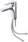 Roca L20 Grifería para lavabo con tecnología Cold Start, grifo monomando de repisa con enlaces de alimentación flexibles, mezclador para cuarto de baño de fácil instalación, cromado, A5A3K09C00